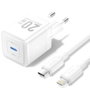Vention TZ-FEPW0-EU-02 Cargador de Pared GaN USB-C 20W con Cable Lightning